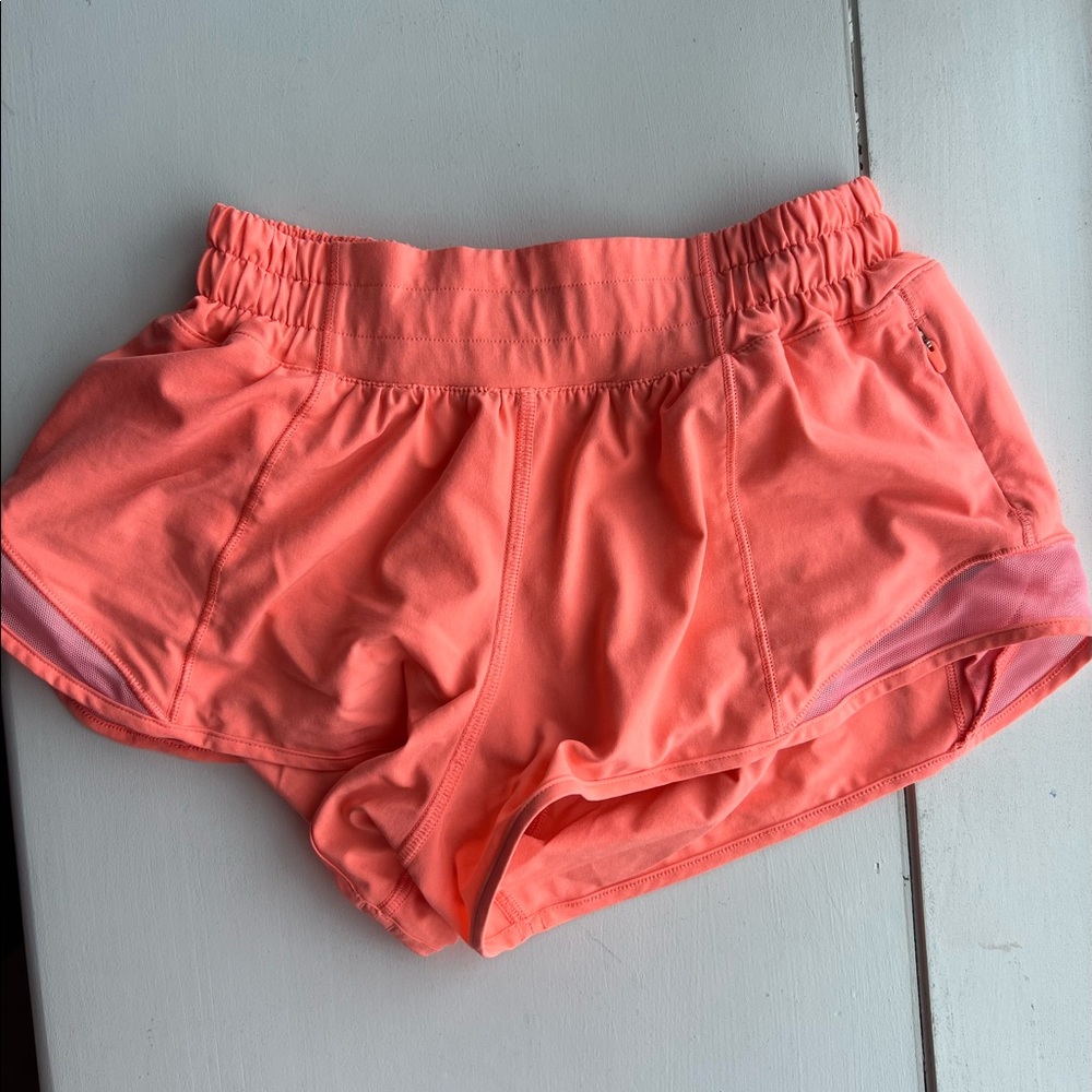 pop orange lululemon hotty hots